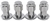 Standard Mag Lug Nuts, Closed-End with Off-Center Washers [12mm x 1.5 RH, .850 in. Shank, Chrome] - image 2