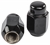 Acorn Lug Nuts, Short Closed-End [7/16 in.-20, Black Chrome] - image 3