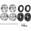 Sport Star 5-Spoke Polished Wheel and Tire Kit [Size: 15" x 4" / 15" x 8"] - image 1
