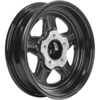 Sport Star 5-Spoke Wheel [Size: 15" x 4"] Polished Lip with Black Spokes - image 4