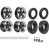 Sport Star 5-Spoke Wheels with Black Spokes & Polished Lip Wheel and Tire Kit [15" x 4" / 15" x 8"] - image 1