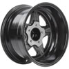 Sport Star 5-Spoke Wheel [Size: 15" x 8"] Polished Lip with Black Spokes - image 4