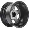 Sport Star 5-Spoke Wheel [Size: 15" x 8"] Polished Lip with Black Spokes - image 4