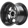 Sport Star 5-Spoke Wheel [Size: 15" x 10"] Polished Lip with Black Spokes - image 3