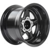 Sport Star 5-Spoke Wheel [Size: 15" x 10"] Polished Lip with Black Spokes - image 4