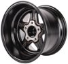 Sport Star 5-Spoke Wheel [Size: 15" x 10"] Polished Lip with Black Spokes - image 4