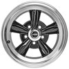 Sport Torque Wheel [Size: 15" x 7"] Polished Lip with Black Spokes - image 2