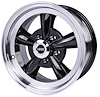 Sport Torque Wheel [Size: 15" x 7"] Polished Lip with Black Spokes - image 1