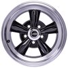 Sport Torque Wheel [Size: 15" x 7"] Polished Lip with Black Spokes - image 2