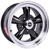Sport Torque Wheel [Size: 15" x 7"] Polished Lip with Black Spokes - image 3