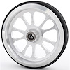 Polished Wheelie Bar Wheel 10-Spoke with Bearing - image 1