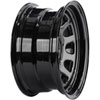 D Window Wheel [Size: 15" x 7"] Black - image 2