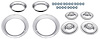 Rally Wheel Restoration Kit with 1967 Disc Brake Center Cap Set [14 in. x 7 in. Wheels] - image 1