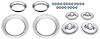 Rally Wheel Restoration Kit with 1967 Drum Brake Center Cap Set [14 in. x 7 in. Wheels] - image 1