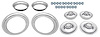 Rally Wheel Restoration Kit with 1967 Disc Brake Center Cap Set [15 in. x 6 in. Wheels] - image 1