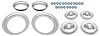 Rally Wheel Restoration Kit with 1967 Drum Brake Center Cap Set [15 in. x 8 in. & 15 in. x 10 in. Wheels] - image 1