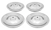 Rally Wheel Center Caps - Flat Base [Chrome, Stainless, 4-PC] - image 1