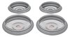"Police" Rally Wheel Center Caps - GM Licensed Bowtie [Chrome, Stainless, 4-PC] - image 4