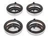 "Z28" Rally Wheel Center Caps Fits OE 5-Spoke Wheels- GM Licensed [Chrome, Stainless, 4-PC] - image 4