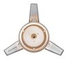 Three Bar Straight Spinner Caps  [Chrome Zinc, 4-PC] - image 3