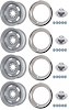 Rally Wheel Kit [Size: 15" x 7"] Silver - image 1