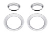 Stainless Steel Rally Trim Ring Set for 1968-1982 Chevrolet Corvette w/15" x 8" Rally Wheels - image 1