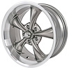 Resto-Rod Wheel [Size: 18" x 8"] Machined Lip with Grey Spokes - image 1
