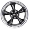 Resto-Rod Wheel [Size: 18" x 8"] Machined Lip with Matte Black Spokes - image 2