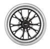 SSR Spike Wheel [Size: 15" x 7"] Polished Lip with Black Milled Spokes - image 2