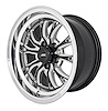 SSR Spike Wheel [Size: 15" x 8"] Polished Lip with Black Milled Spokes - image 1