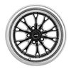 SSR Spike Wheel [Size: 15" x 8"] Polished Lip with Black Milled Spokes - image 2