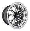 SSR Spike Wheel [Size: 15" x 8"] Polished Lip with Black Milled Spokes - image 3