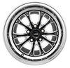 SSR Spike Wheel [Size: 15" x 10"] Polished Lip with Black Milled Spokes - image 2