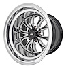 SSR Spike Wheel [Size: 15" x 10"] Polished Lip with Black Milled Spokes - image 1