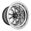 SSR Spike Wheel [Size: 15" x 10"] Polished Lip with Black Milled Spokes - image 3