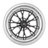 SSR Spike Wheel [Size: 15" x 10"] Polished Lip with Black Milled Spokes - image 2