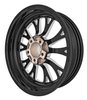 SSR Spike Wheel [Size: 17" x 4.5"] Polished Lip with Black Milled Spokes - image 4