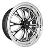 SSR Spike Wheel [Size: 17" x 7"] Polished Lip with Black Milled Spokes - image 3