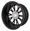 SSR Spike Wheel [Size: 17" x 8"] Polished Lip with Black Milled Spokes - image 4