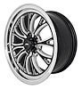 SSR Spike Wheel [Size: 17" x 10"] Polished Lip with Black Milled Spokes - image 1