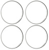 Smooth Hotrod Style Trim Rings for 14 in. Rally and OE Steel Wheels [Stainless Steel, Chrome] - image 1