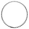 Ribbed Hotrod Style Trim Rings for 16 in. Rally and OE Steel Wheels [Stainless Steel, Chrome] - image 4