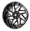 Catalyst Wheel [Size: 22" x 12"] Gloss Black with Milled Spokes - image 1
