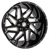 Catalyst Wheel [Size: 22" x 12"] Gloss Black with Milled Spokes - image 4