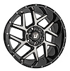 Reactor Wheel [Size: 20" x 10"] Gloss Black with Milled Spokes - image 1