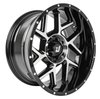 Reactor Wheel [Size: 20" x 10"] Gloss Black with Milled Spokes - image 2