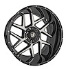 Reactor Wheel [Size: 22" x 12"] Gloss Black with Milled Spokes - image 1
