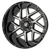 Reactor Wheel [Size: 22" x 12"] Gloss Black with Milled Spokes - image 2