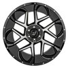 Reactor Wheel [Size: 22" x 12"] Gloss Black with Milled Spokes - image 3