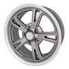 JV-1 Wheel [Size: 17" x 7"] Grey Spokes with Milled Outer Lip - image 2